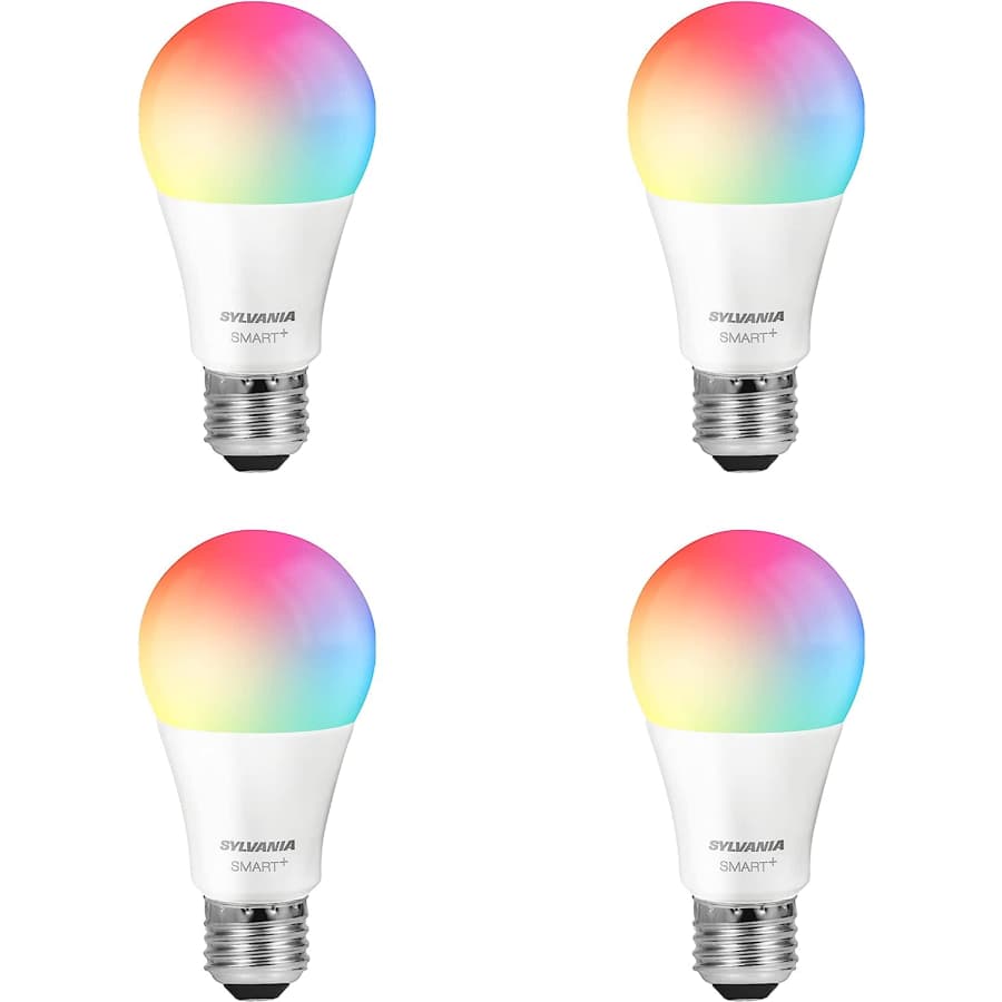 Sylvania WiFi LED Smart Light Bulb 4-Pack for $24