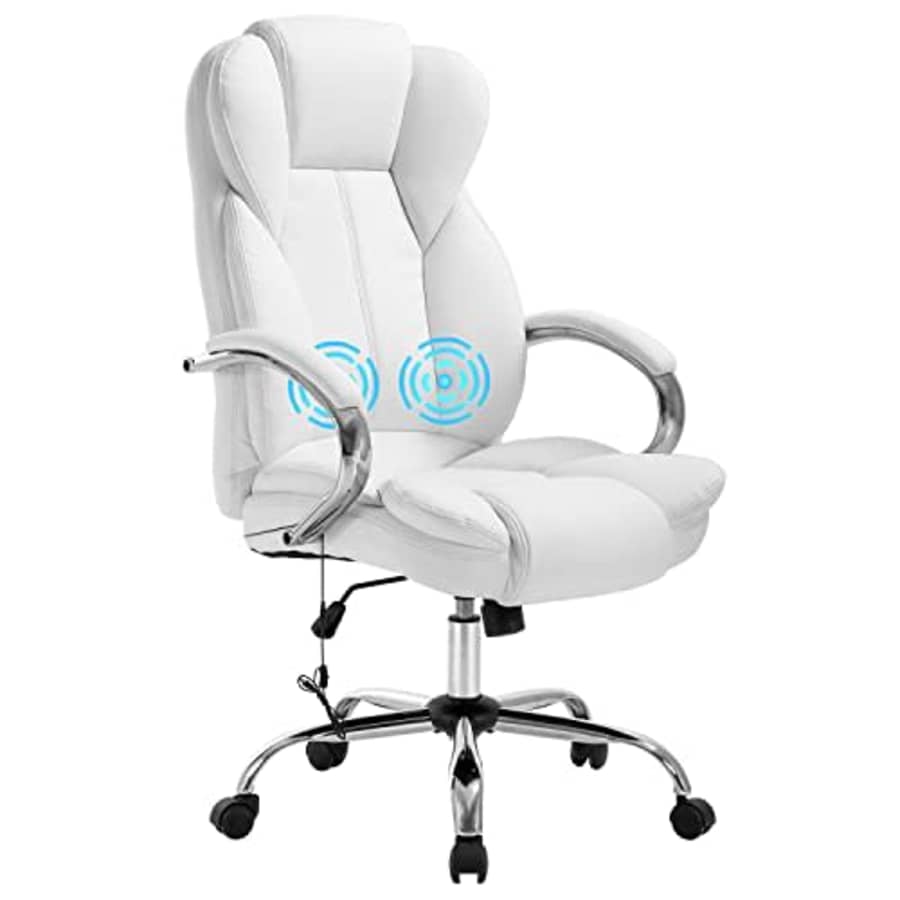 BestOffice Office Chair Adjustable High Back Computer Chair PU Leather Massage Ergonomic Desk Chair Executive for $152