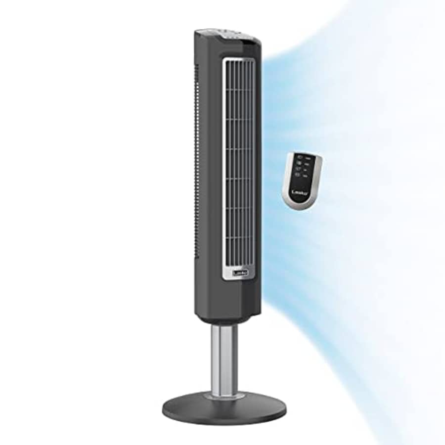 Lasko Wind Tower Oscillating Tower Fan, Remote Control, Timer, 3 Quiet Speeds, for Bedroom, Living for $59