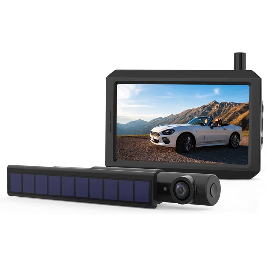 Cargoplay Solar Wireless Backup Camera for $180