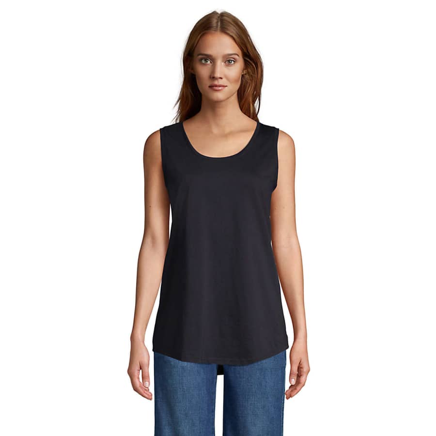 Lands' End Women's Supima Cotton Tunic Tank Top for $12