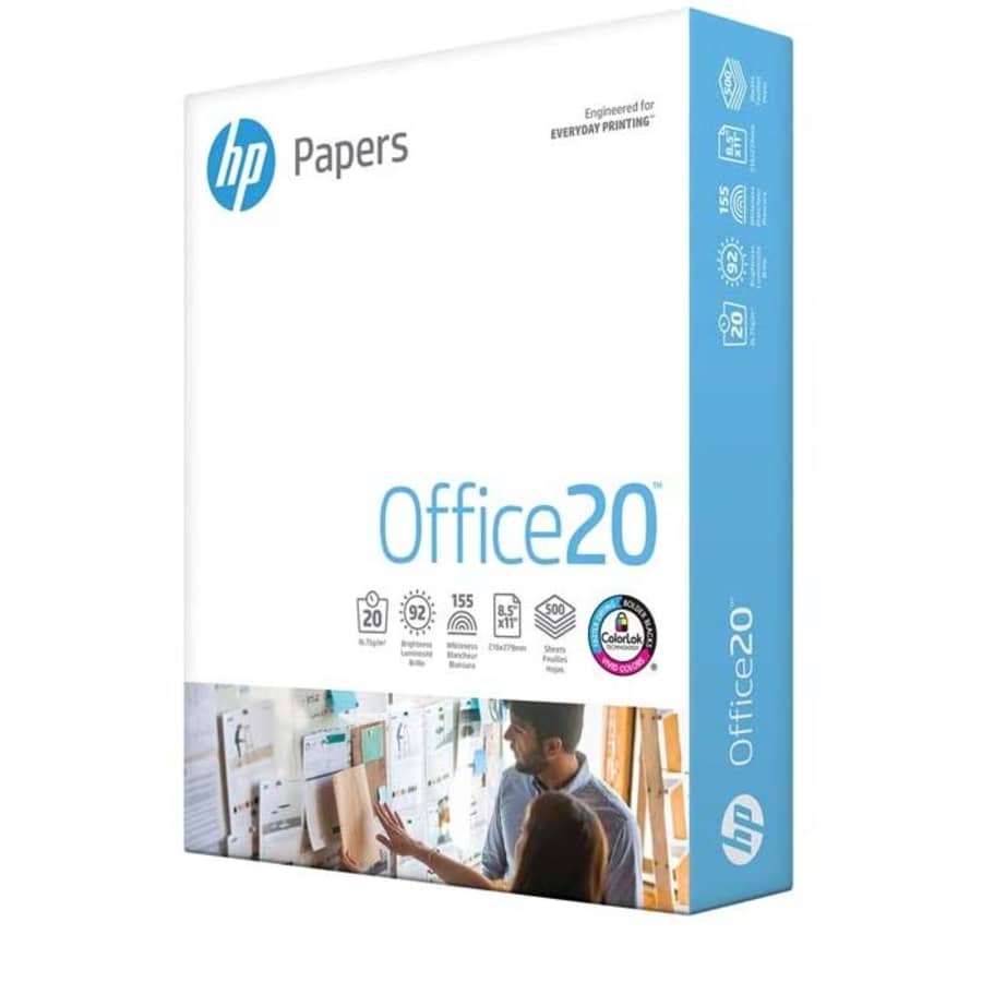 HP Office 20 Printer Paper 500-Sheet Ream for $4 HP Office 20 Printer Paper 500-Sheet Ream for $4