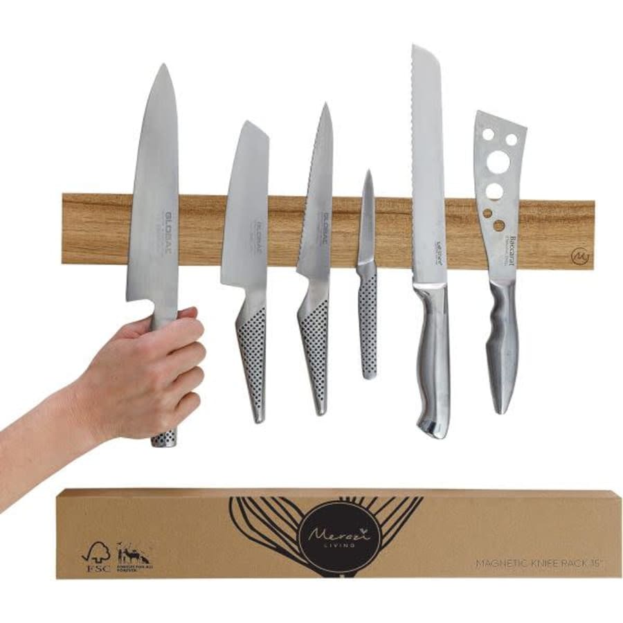 Wood Magnetic Knife Holder for $10 Wood Magnetic Knife Holder for $10