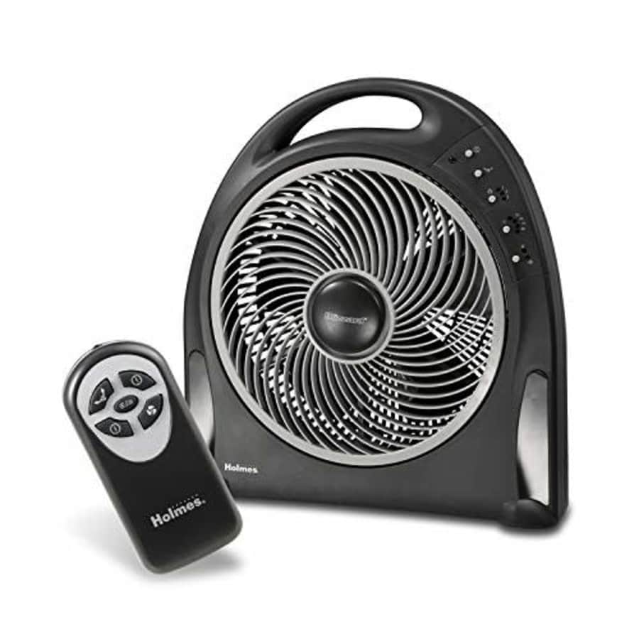 Holmes 12-Inch Fan | Blizzard Rotating Fan with Remote Control, Black for $90