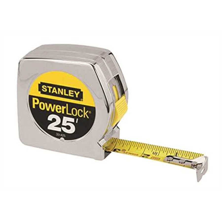 Stanley Power Lock 25 ft. L x 1 in. W Tape Measure Yellow 1 pk for $18