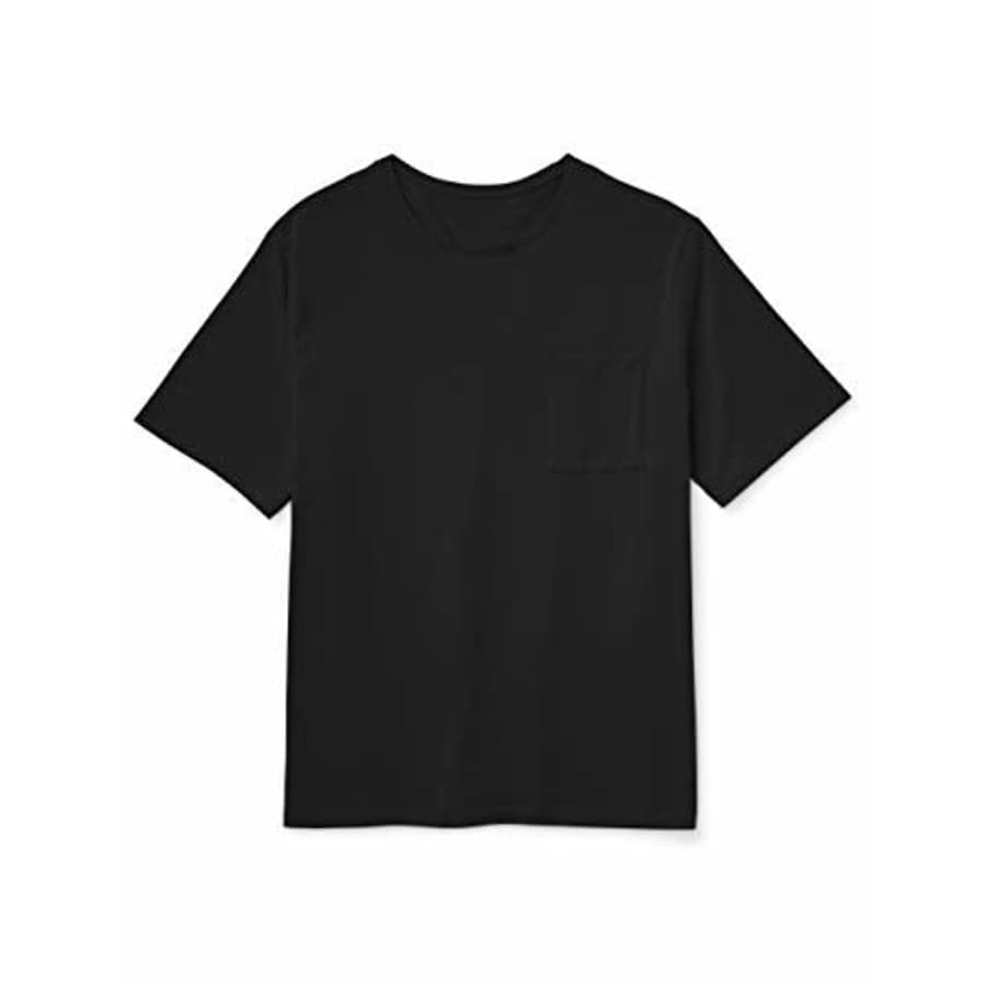 Amazon Brand - Goodthreads Men's Big & Tall The Perfect Crewneck Pocket T-Shirt, Black, 6X Tall for $5