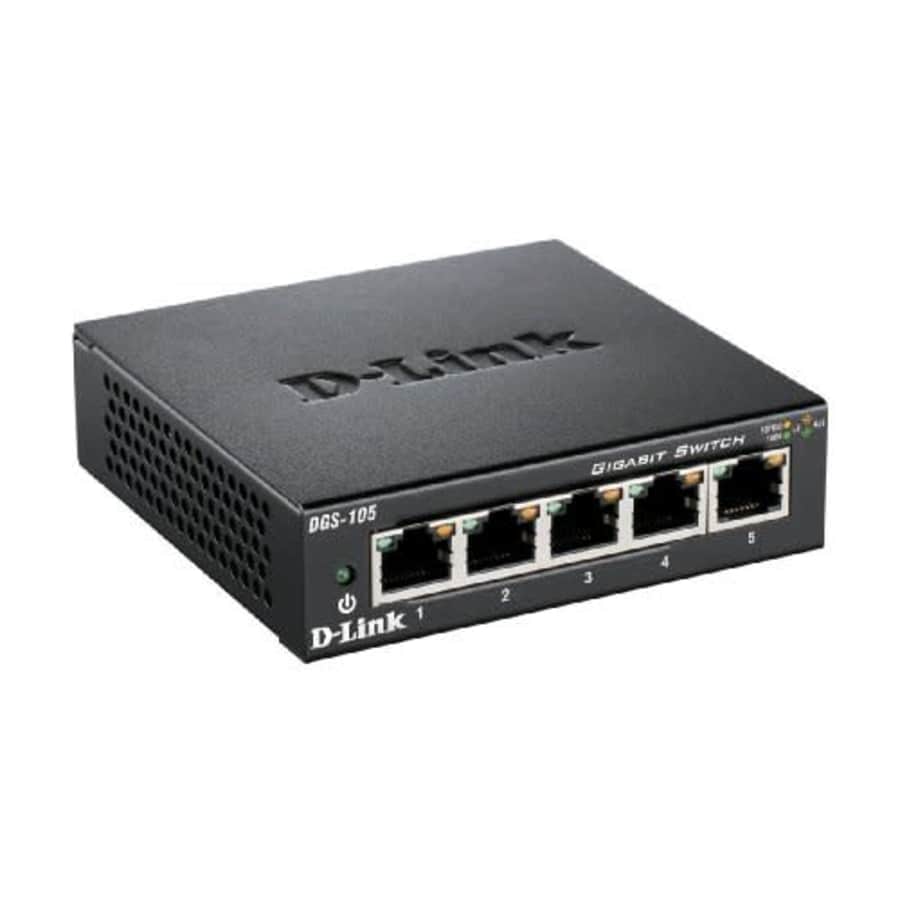 D-Link DGS-1005D 5-port 10/100/1000 Gigabit Metal Housing Desktop Switch for $30