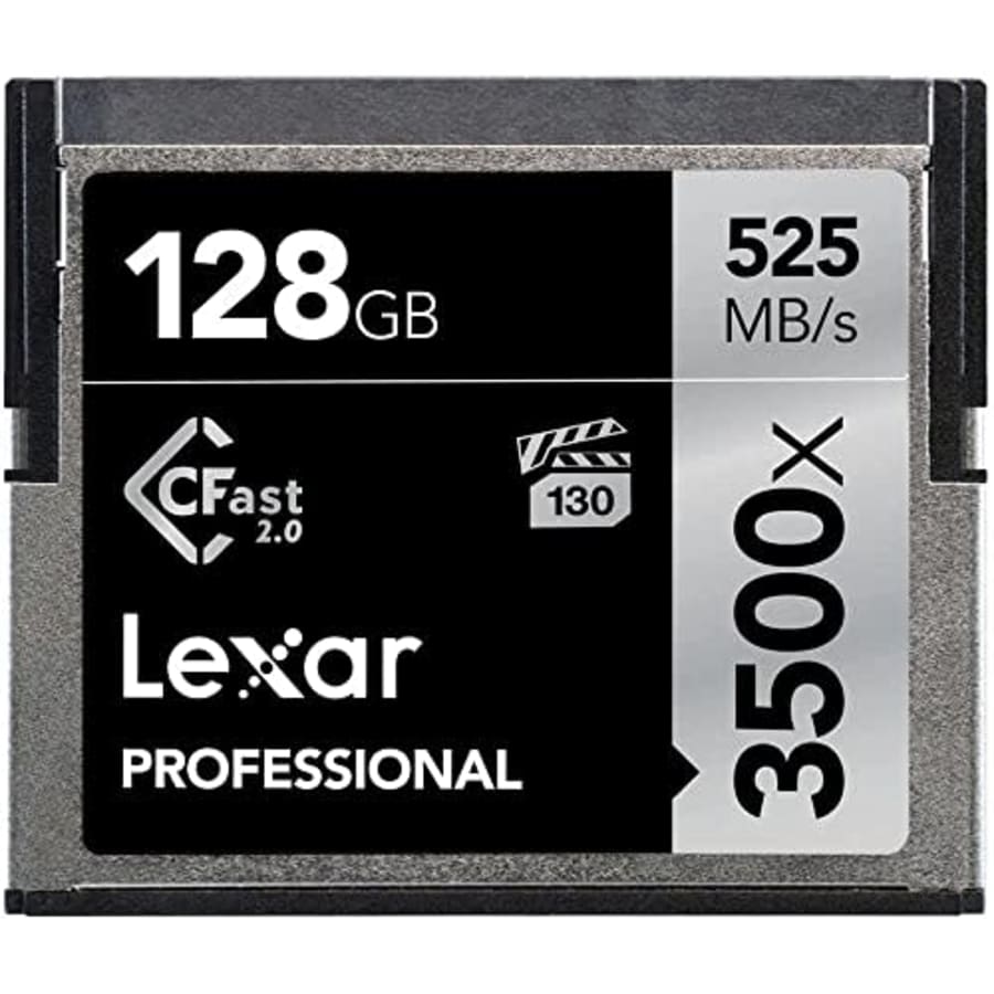 Lexar Professional 3500x 128GB CFast 2.0 Card, Up to 525MB/s Read, for Cinematographer, Filmmaker, for $200