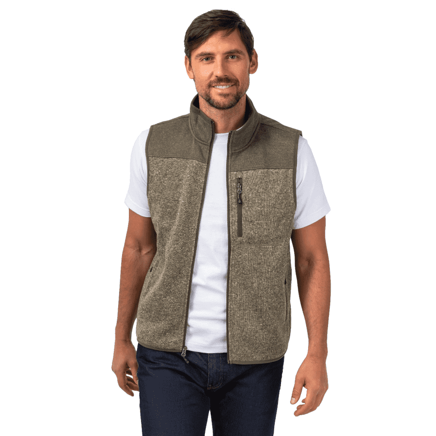 Free Country Men's Full Zip Color Block Sweater Fleece Vest for $28 Free Country Men's Full Zip Color Block Sweater Fleece Vest for $28
