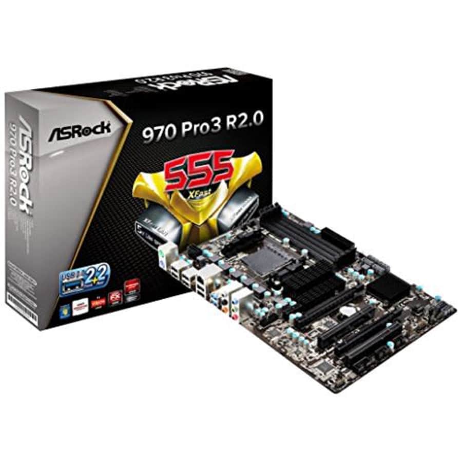 ASRock Motherboard ATX DDR3 1600 AMD AM3+ Motherboard 970 PRO3 R2.0 for $140 ASRock Motherboard ATX DDR3 1600 AMD AM3+ Motherboard 970 PRO3 R2.0 for $140