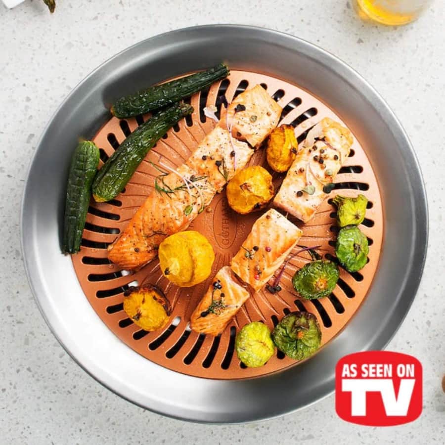 Gotham Steel Indoor Stovetop Grill for $20