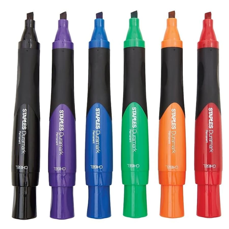 Staples DuraMark Permanent Markers 6-Pack for $2 Staples DuraMark Permanent Markers 6-Pack for $2