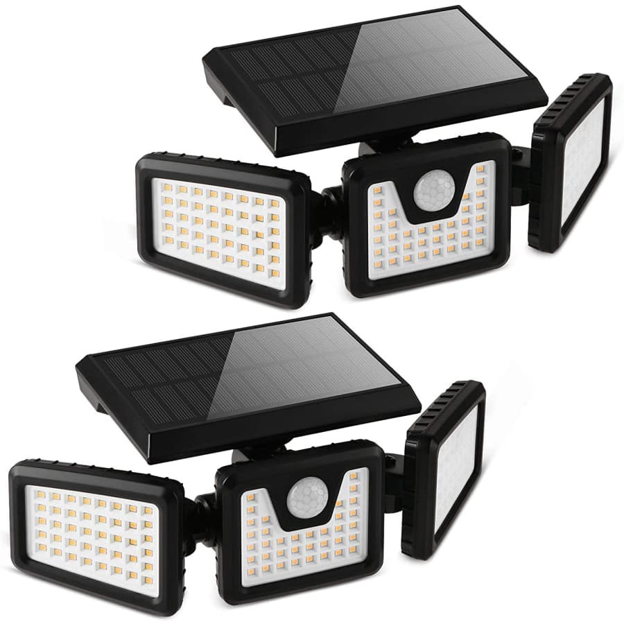 Otdair 3-Head Solar Security Flood Lights 2-Pack for $20 Otdair 3-Head Solar Security Flood Lights 2-Pack for $20