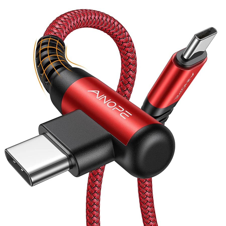 Ainope 6.6-Foot USB-C to USB-C Cable 2-Pack for $15