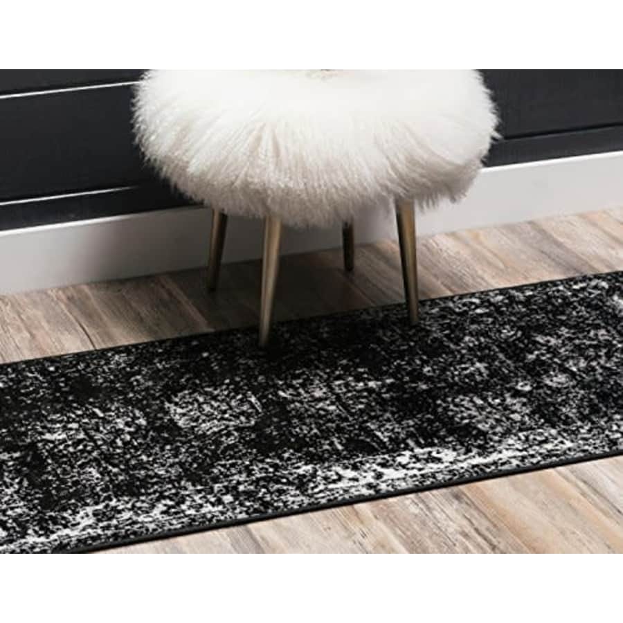 Unique Loom Sofia Traditional Area Rug, 2' 0 x 9' 10, Black for $59