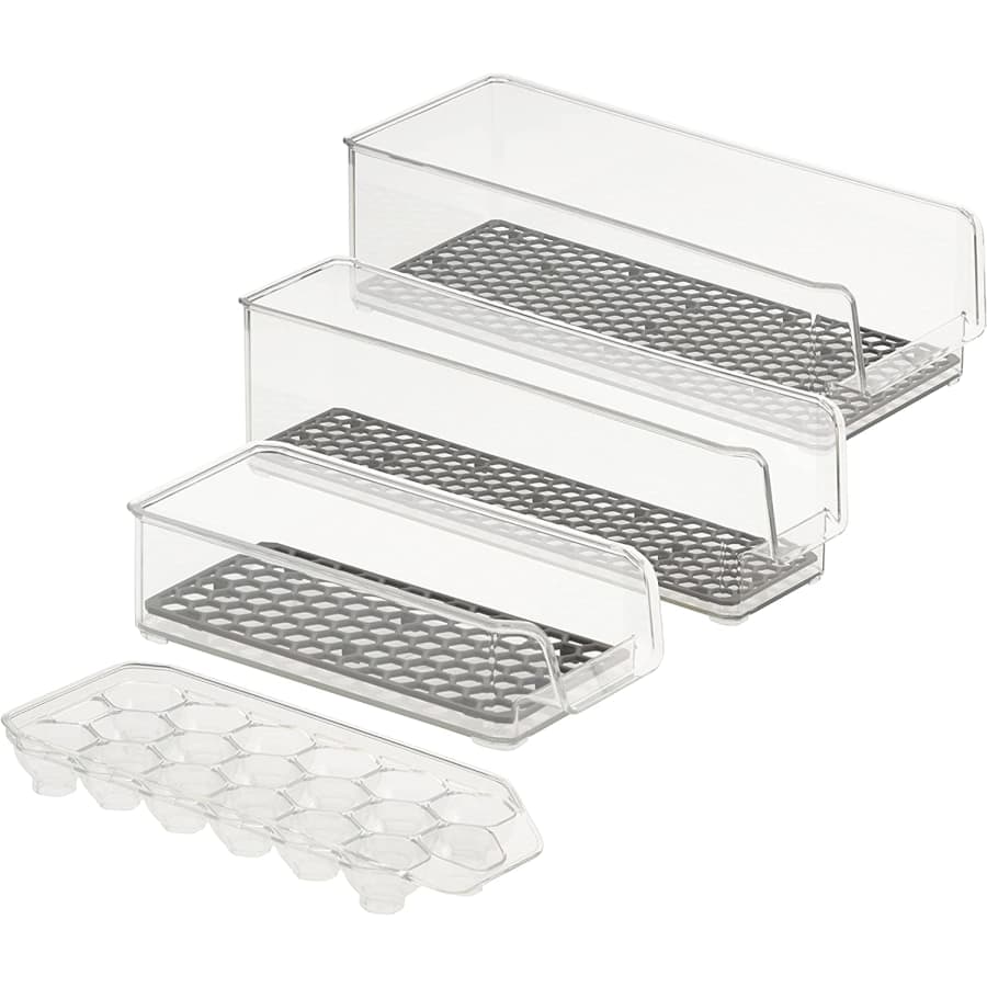 Spectrum Diversified Hexa 4-Piece Stackable Refrigerator Storage Bin Set for $18 Spectrum Diversified Hexa 4-Piece Stackable Refrigerator Storage Bin Set for $18