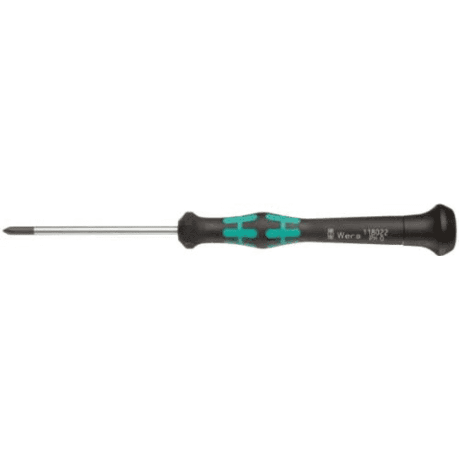 Wera 05118022004 Kraftform Micro 2050 PH Phillips Electronics Precision Screwdriver, PH 0 Head, for $10
