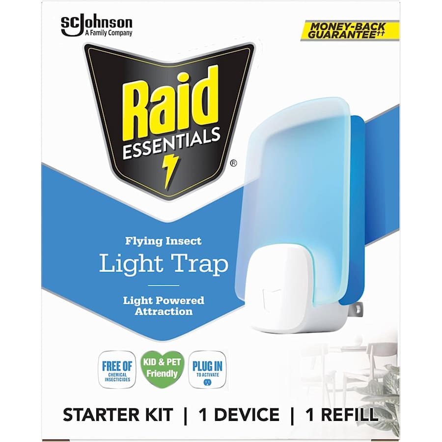 Raid Essentials Flying Insect Light Trap Starter Kit for $17
