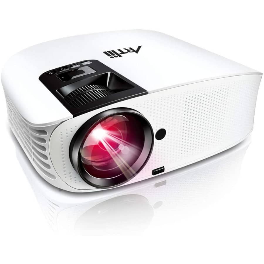 ARTlii 720p Portable Projector for $85
