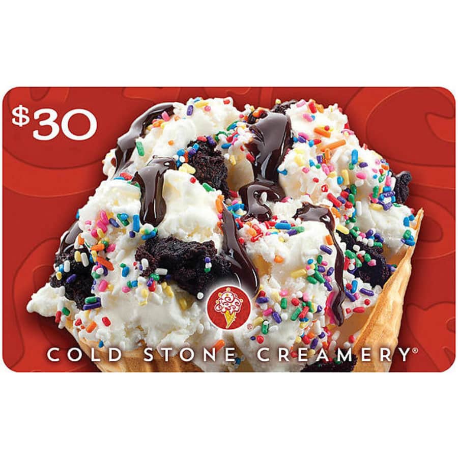 $30 Cold Stone Creamery Gift Card at Sam's Club: $21 for members