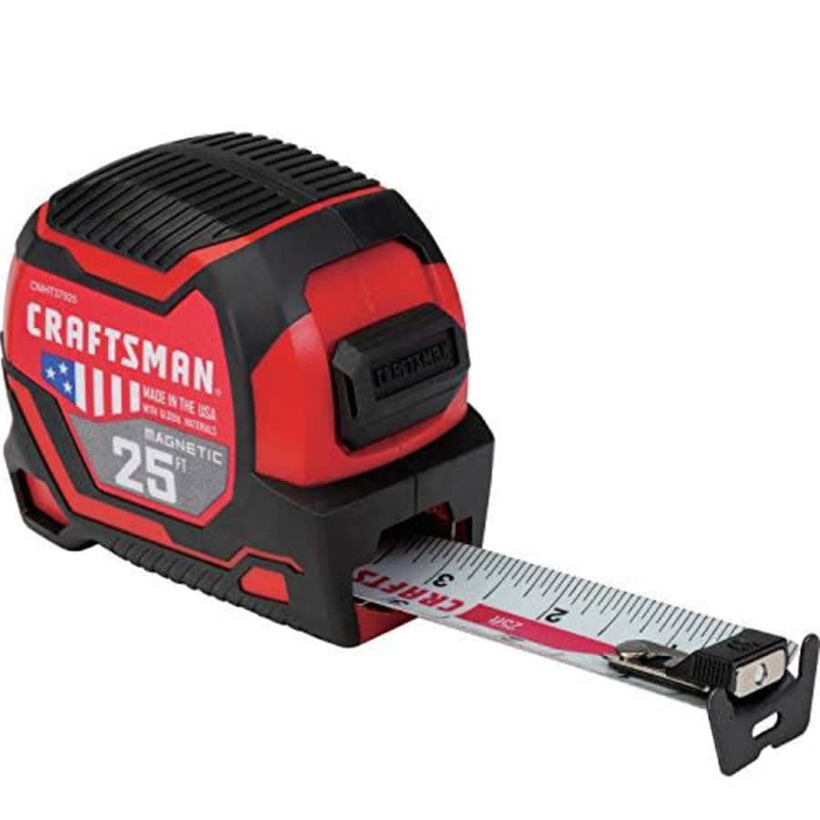 CRAFTSMAN Tape Measure 25-Foot, Magnetic (CMHT37925S) for $36 CRAFTSMAN Tape Measure 25-Foot, Magnetic (CMHT37925S) for $36
