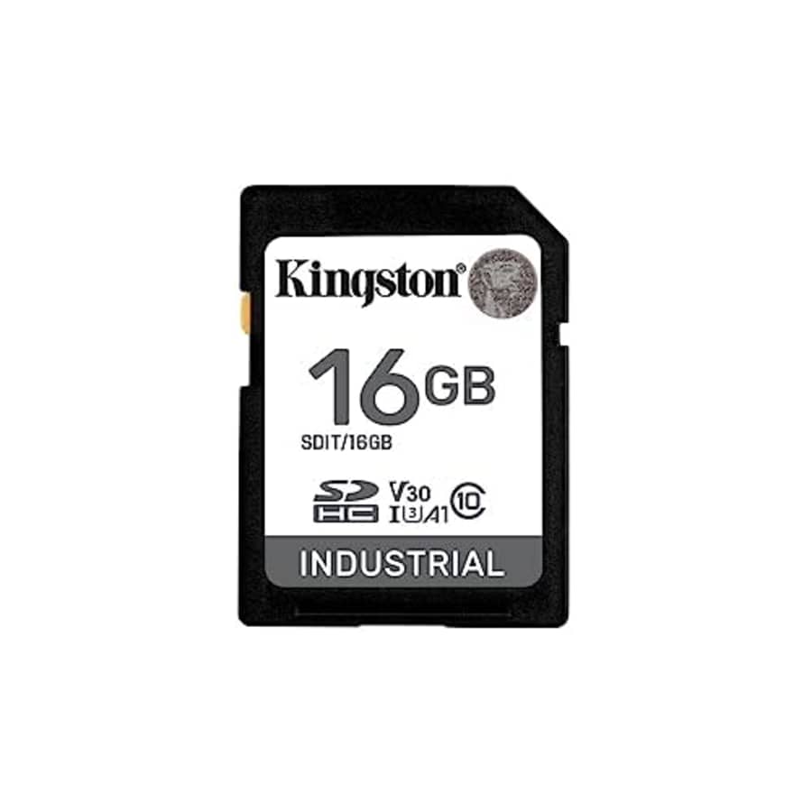 Kingston Industrial SD Card, Up to 100MB/s, High Endurance, UHS-I U3 V30 A1, (SDIT/16GB) for $24