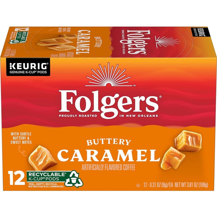 Folgers Buttery Caramel Flavored Coffee K-Cup 72-Pack for $13