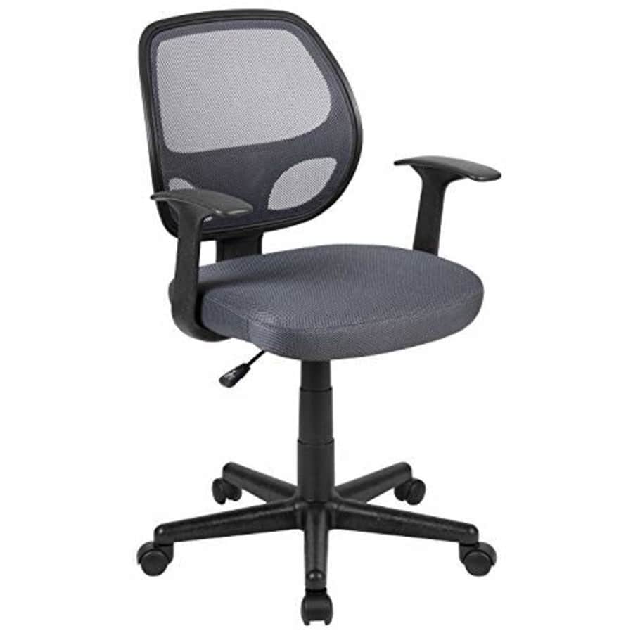 Flash Furniture Flash Fundamentals Mid-Back Gray Mesh Swivel Ergonomic Task Office Chair with Arms for $75