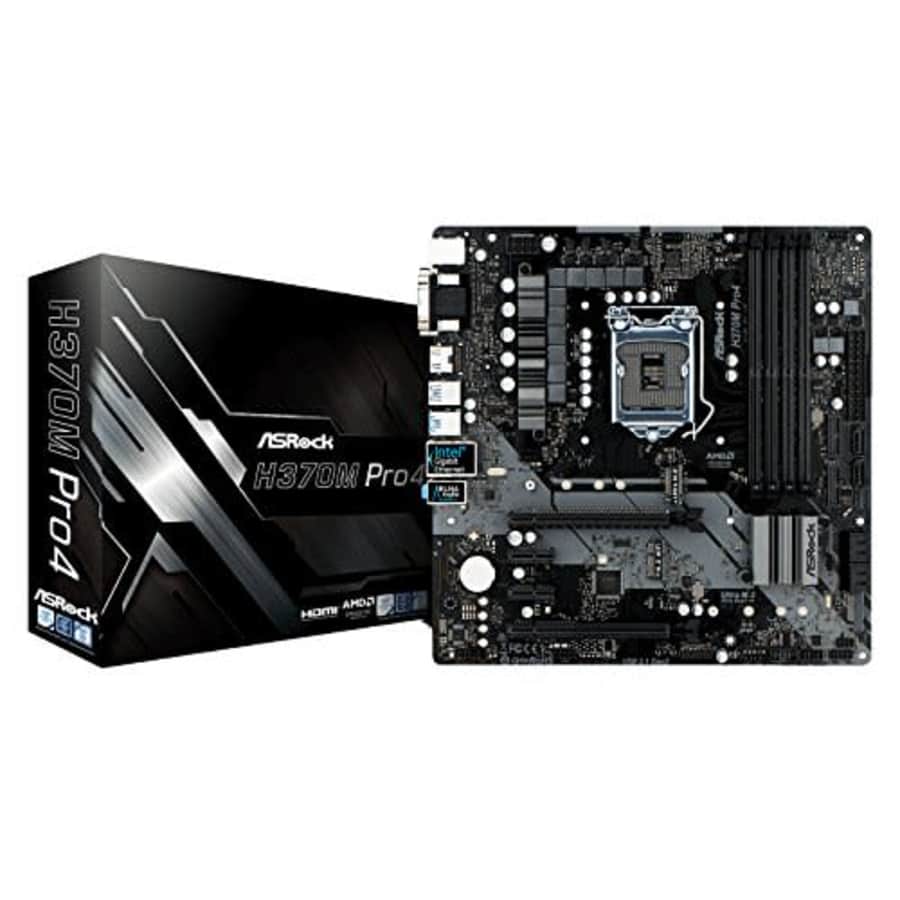 ASRock H370M PRO4 LGA1151/Intel H370/DDR4/Quad CrossFireX/SATA3&USB3.1/M.2/GbE/MicroATX Motherboard for $99