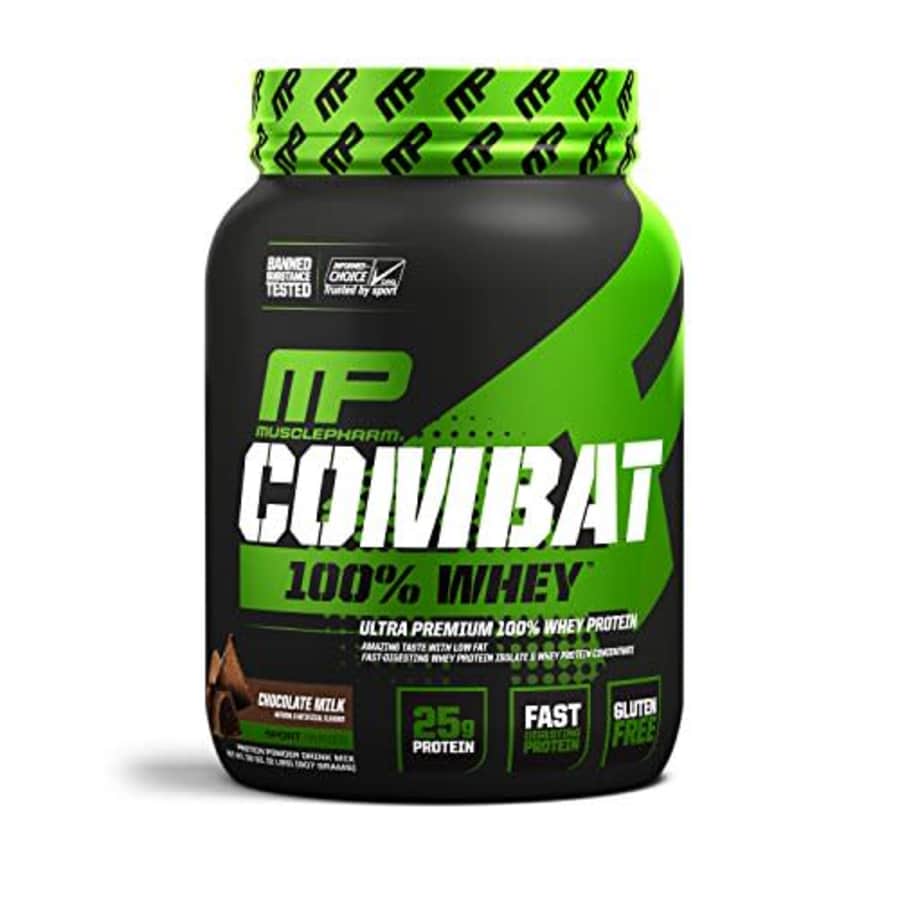 Muscle Pharm MusclePharm Combat 100% Whey, Muscle-Building Whey Protein Powder, Chocolate Milk, 2 Pounds, 27 for $45 Muscle Pharm MusclePharm Combat 100% Whey, Muscle-Building Whey Protein Powder, Chocolate Milk, 2 Pounds, 27 for $45