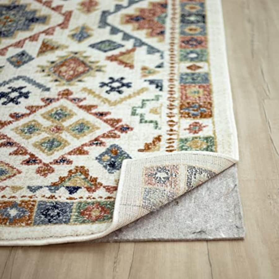 Mohawk Home 9' x 12' 1/2 Rug Pad 100% Felt Protective Cushion, Premium Comfort Underfoot Safe for for $111 Mohawk Home 9' x 12' 1/2 Rug Pad 100% Felt Protective Cushion, Premium Comfort Underfoot Safe for for $111