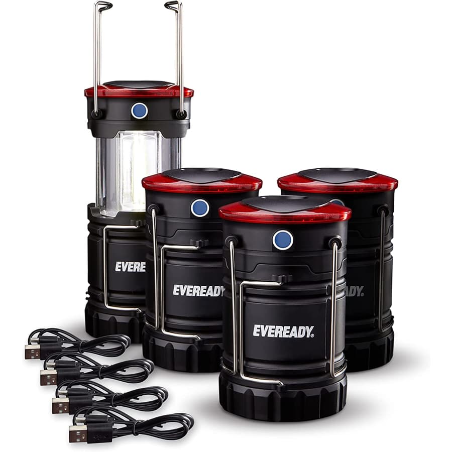 Eveready LED Camping Lanterns 4-Pack for $20