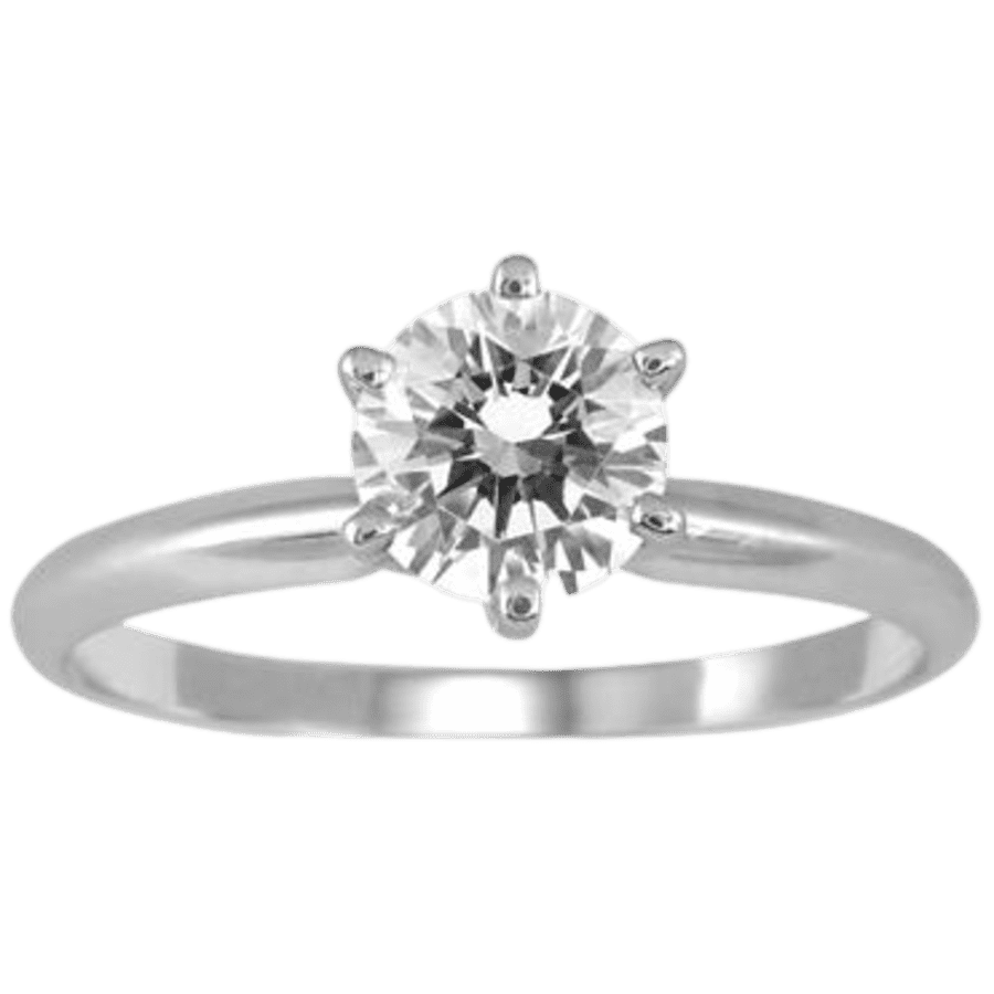 Szul 3/4-TCW Round Solitare Ring in 14K White Gold for $725