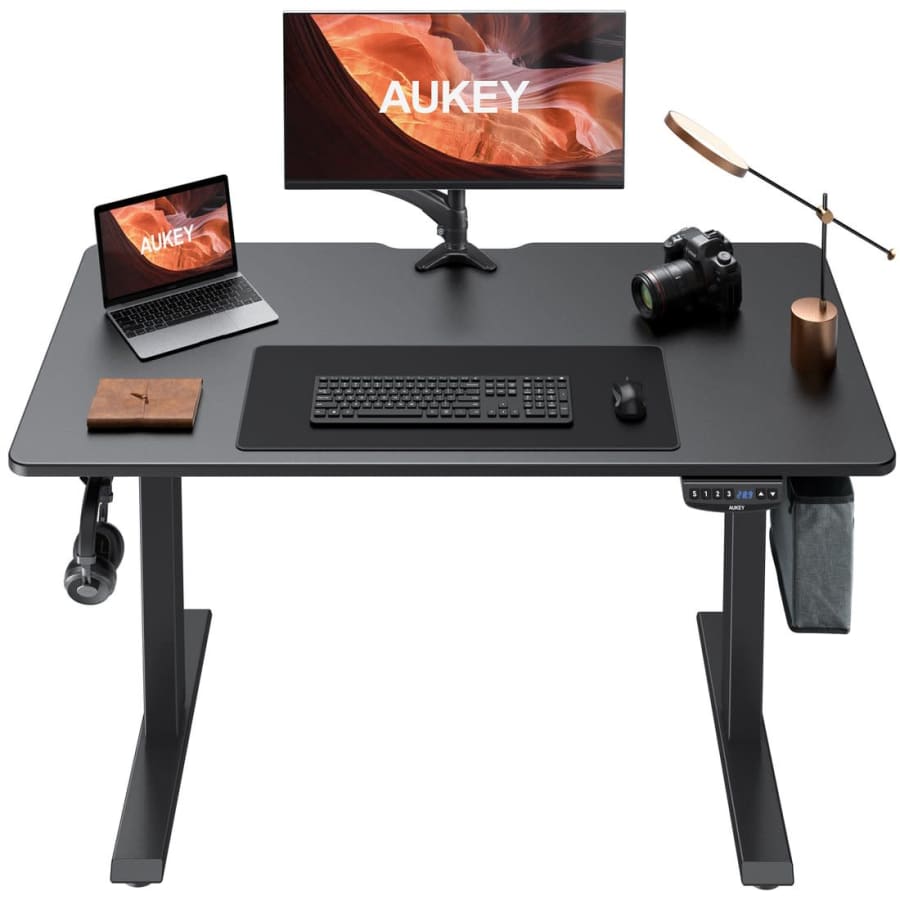 Aukey 48" Height-Adjustable Electric Standing Desk for $215