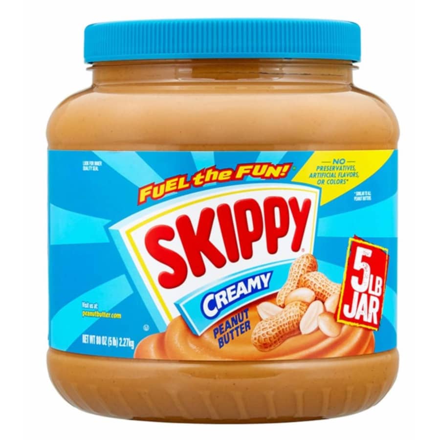 Skippy 5-lb. Creamy Peanut Butter Spread for $8.70 via Sub & Save Skippy 5-lb. Creamy Peanut Butter Spread for $8.70 via Sub & Save
