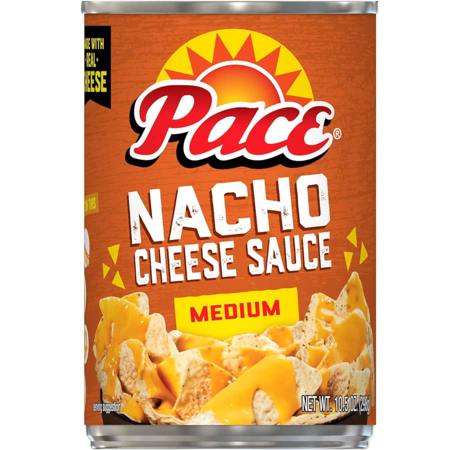 Pace Medium Nacho Cheese Sauce 10.5-oz. Can for $2 Pace Medium Nacho Cheese Sauce 10.5-oz. Can for $2