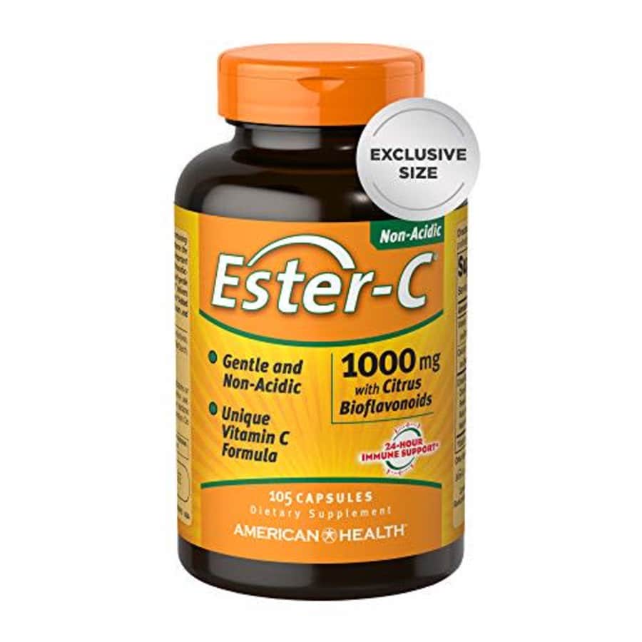 Ester-C American Health 1000 mg with Bioflavonoids Capsules 24Hour Immune Support Gentle on Stomach for $49