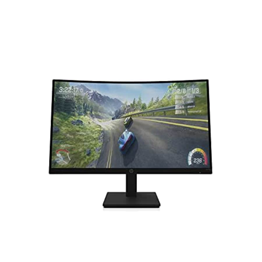 HP 27-inch Curved 165Hz FHD Gaming Monitor, Eyesafe (X27c, Black) for $319