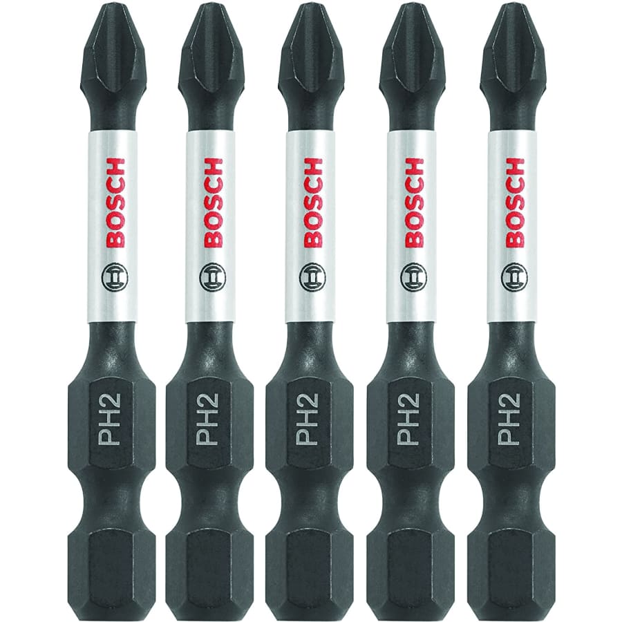 Bosch 2" Phillips Power Bits 5-Pack for $5 Bosch 2" Phillips Power Bits 5-Pack for $5