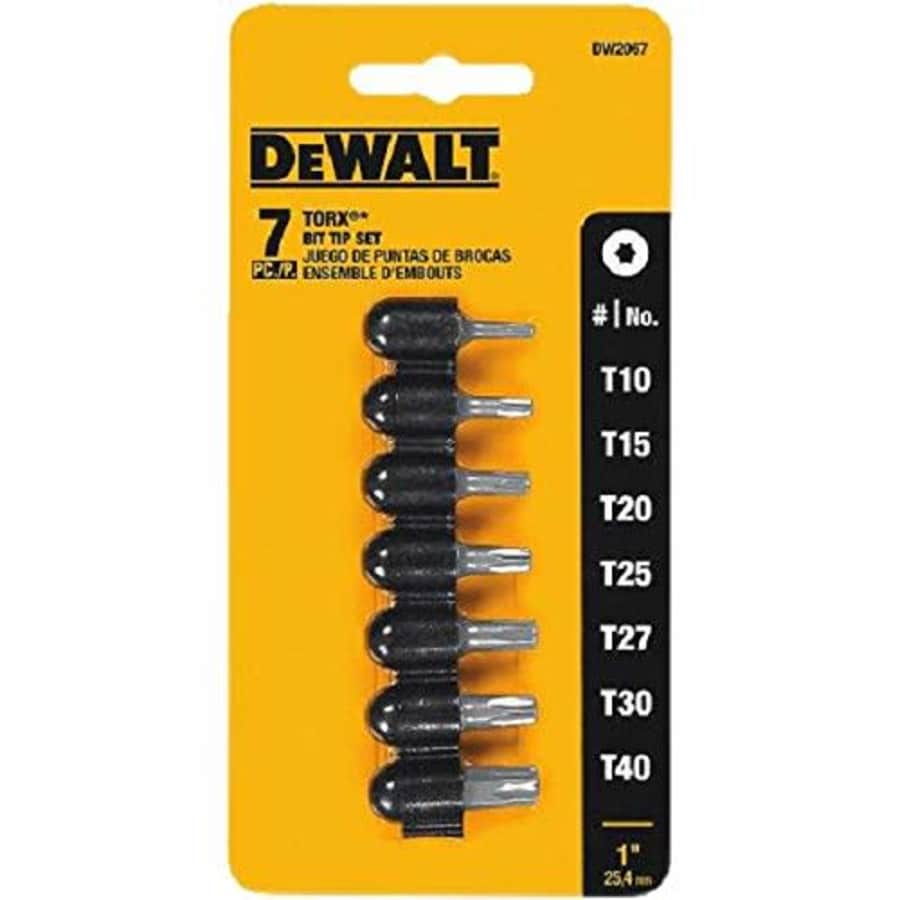 DEWALT DW2067 Torx Insert Bit Set, 7-Piece for $9