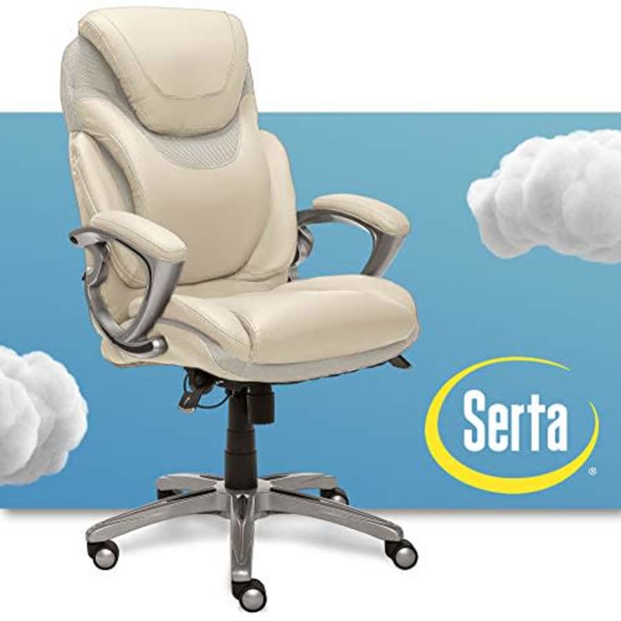 Serta AIR Health and Wellness Executive Office Chair, High Back Big and Tall Ergonomic for Lumber for $264