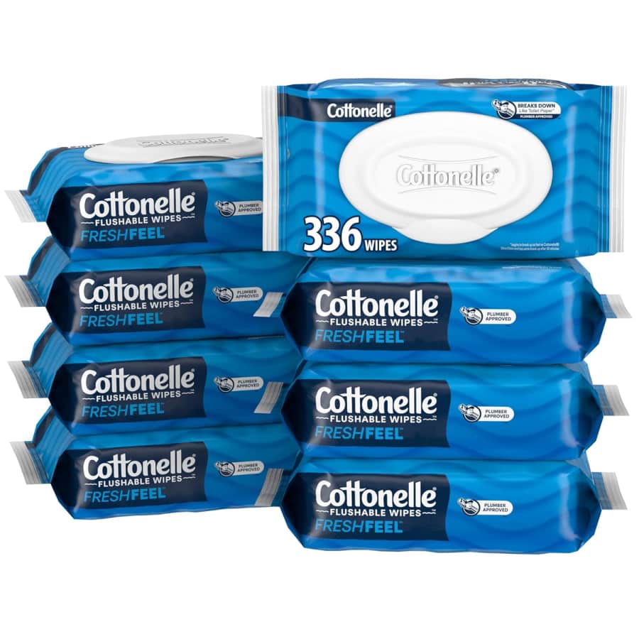 Cottonelle Freshfeel Flushable Wet Wipes 8-Pack for $12 via Sub & Save Cottonelle Freshfeel Flushable Wet Wipes 8-Pack for $12 via Sub & Save