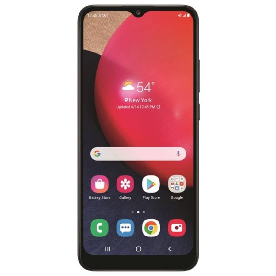 Samsung Galaxy A02s 32GB Prepaid Smartphone for $40