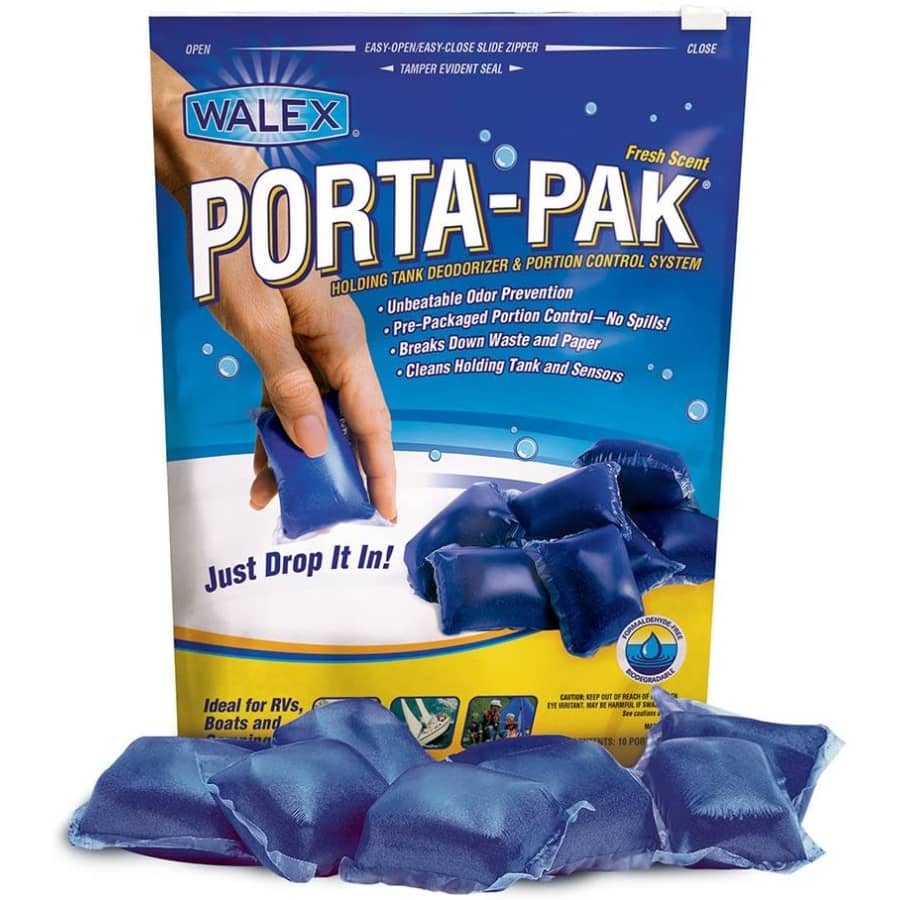 Walex Porta-Pak Holding Tank Deodorizer Drop-Ins 10-Pack for $10