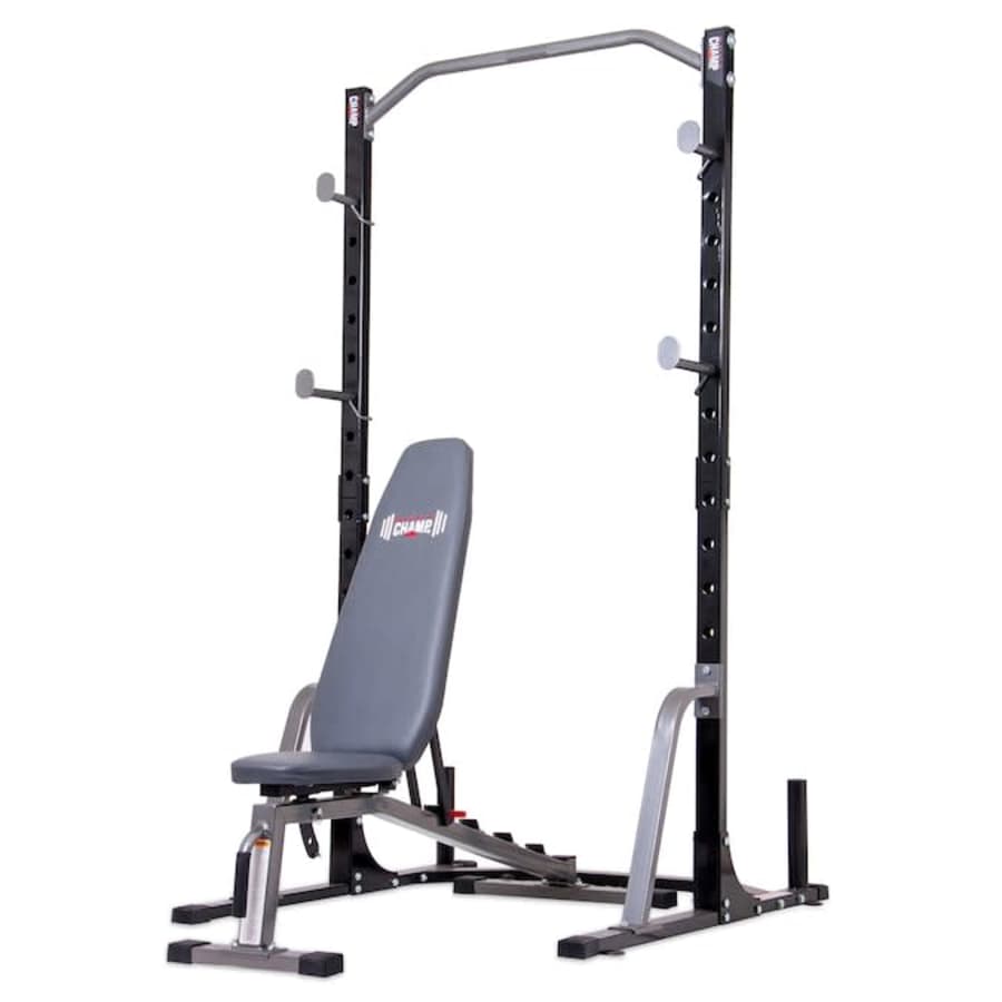 Body Flex Sports Launch Adjustable Bench Set w/ 2-Piece Power Rack for $225 Body Flex Sports Launch Adjustable Bench Set w/ 2-Piece Power Rack for $225
