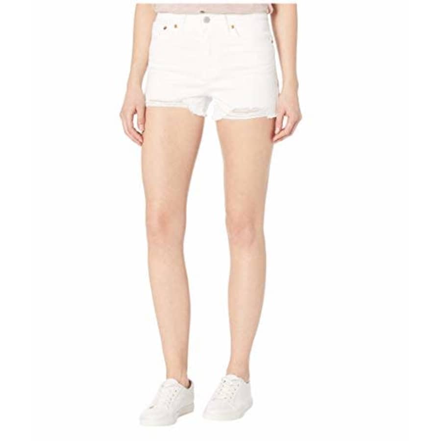 Levi's Women's High Rise Shorts, Salt White, 26 (US 2) for $11 Levi's Women's High Rise Shorts, Salt White, 26 (US 2) for $11