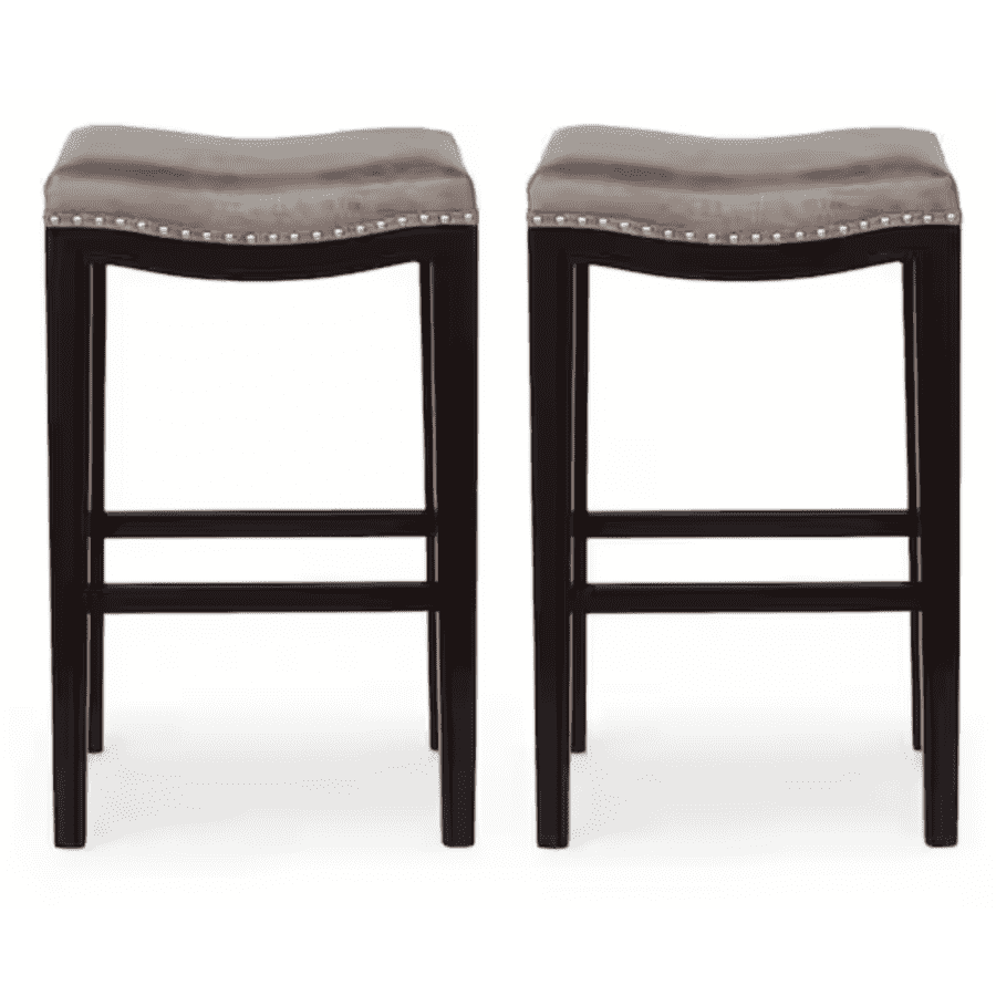 Noble House Tiffin 30" Upholstered Bar Stools Pair for $75 Noble House Tiffin 30" Upholstered Bar Stools Pair for $75