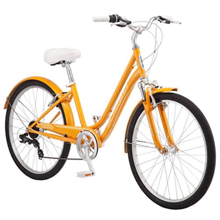 Schwinn Suburban Comfort Hybrid Bike, Featuring Low Step-Through Steel Frame and 7-Speed Drivetrain for $388 Schwinn Suburban Comfort Hybrid Bike, Featuring Low Step-Through Steel Frame and 7-Speed Drivetrain for $388