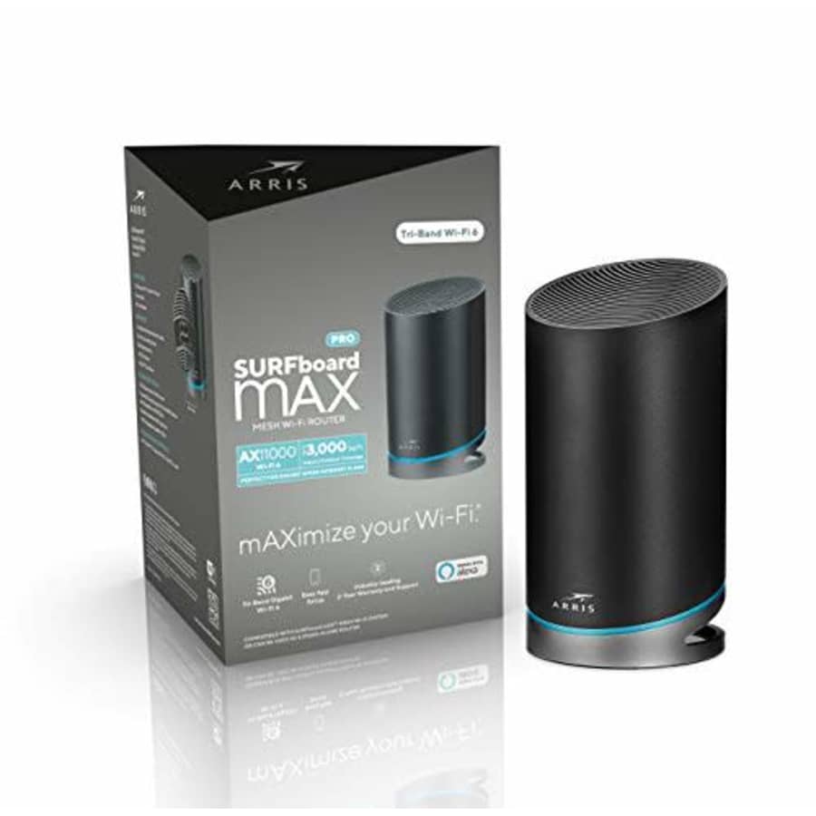 ARRIS SURFboard mAX Pro Mesh AX11000 Wi-Fi 6 AX Router (W31) for $495 ARRIS SURFboard mAX Pro Mesh AX11000 Wi-Fi 6 AX Router (W31) for $495