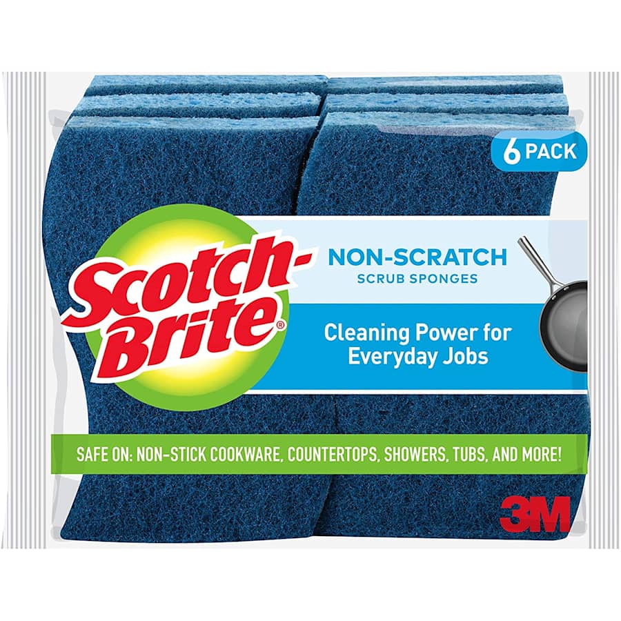 Scotch-Brite Non-Scratch Scrub Sponges 6-Pack for $5 via Sub & Save